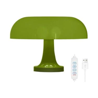 Imagem de Luminária De Mesa Clássica Laranja Em Formato De Cogumelo, Arte Modern