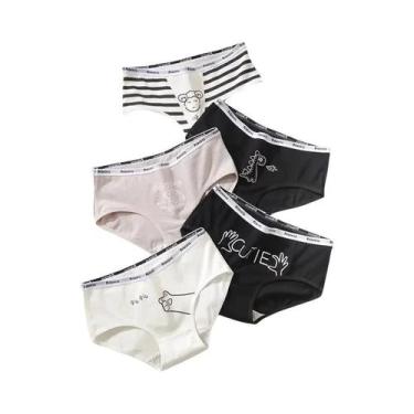 Imagem de Conjunto De Calcinhas De Algodão Com Desenhos Animados Para Meninas, C