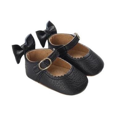 Imagem de Sapatos Antiderrapantes Pretos Para Bebês, Para Meninos E Meninas De 0