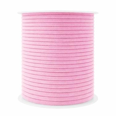 Imagem de Mandala Crafts Cordões de substituição macios rosa para bolsas de moletom - cordão de tubulação para estofamento de costura - 50 metros 3 mm cordão de algodão macramê corda espartilho cordas