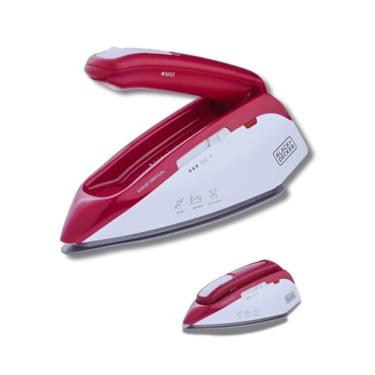 Imagem de BLACK+DECKER Ferro de Passar Roupa à Vapor Portátil, Com Base Antiaderente, Alça Dobrável e Bolsa de Transporte, Modelo FXVG1, Bivolt