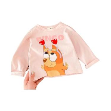 Imagem de Camiseta Disney De Manga Comprida Para Meninas, Blusa Moderna De Prima