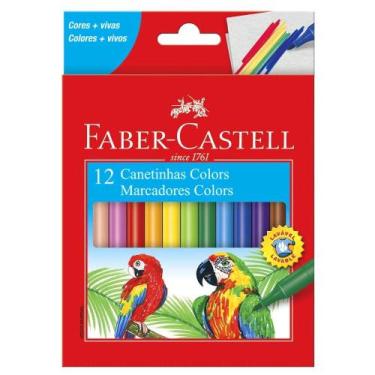 Imagem de Caneta Hidrografica 15.0112Czf 12 Cores Faber Castell