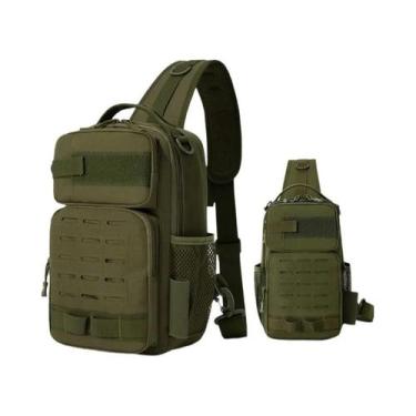 Imagem de Bolsa De Peito Tática Masculina Para Pesca, Camping E Caminhada Com Su