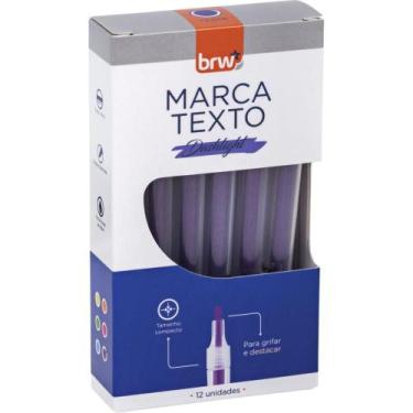 Imagem de Caneta Marca Texto Dashlight Roxo Caixa com 12 Unidades - BRW