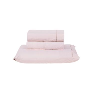 Imagem de Jogo De Cama Premier Solteiro 03 Peças Hipercal 200 Fios 80% Algodão, 20% Poliéster - Rosa