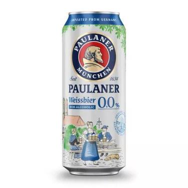 Imagem de Cerveja Lata Paulaner Weissbier 0,0% 500ml