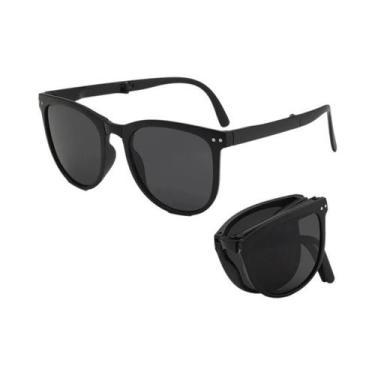 Imagem de Óculos De Sol Polarizados Com Armação Oval Dobrável, Proteção UV400, A