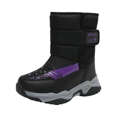 Imagem de Botas De Neve Impermeáveis Para Meninas, Quentes E Elegantes, De Alta 