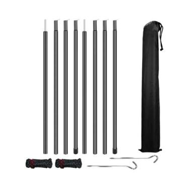 Imagem de Conjunto De 2 Varas Telescópicas Ajustáveis De Aço Leve Para Tendas, A