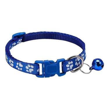 Imagem de Coleira Ajustável para Cães e Gatos, Pingente com Sino, Nylon Leve, 7 