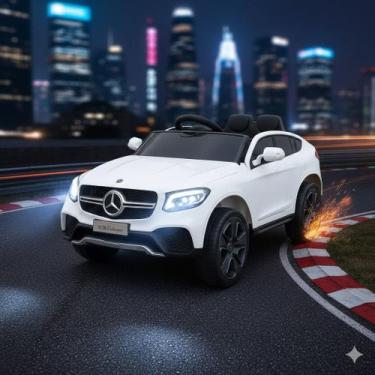 Imagem de Carrinho Elétrico Infantil Mercedes Benz Branco 12V para Criança