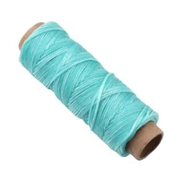 Imagem de Fio De Poliéster Encerado Plano 150D De 1mm E 50 Jardas Para Artesanat