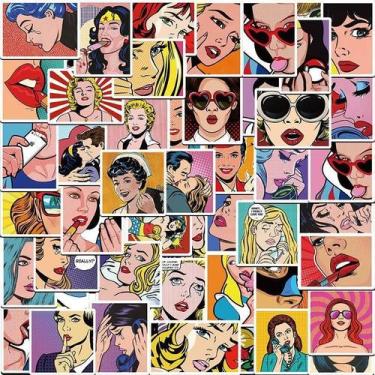 Imagem de Adesivos Pops Comics Vinil Impermeável Anime 100 unidades/lote - yiwei