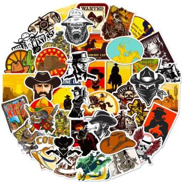 Imagem de Pacote de adesivos Western Elements Series Of Imminent Death x50 - yiw