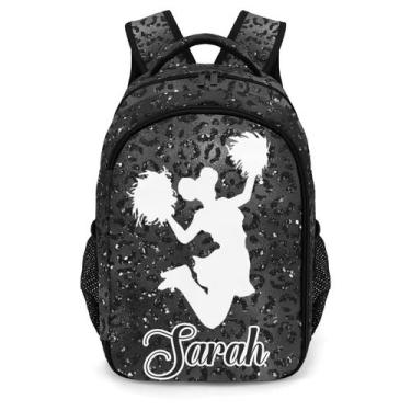 Imagem de Mochila Anneunique Custom Cheerleader, bolsa impermeável para laptop