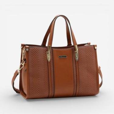 Imagem de Bolsa Feminina Chenson Mão Mini Tressê Café-Feminino