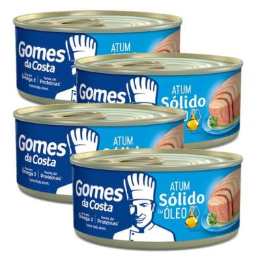 Imagem de Kit 4 Atum Sólido em Óleo Gomes da Costa 170g