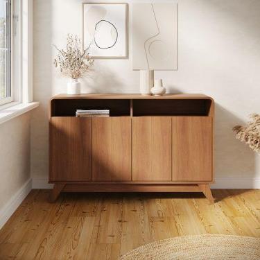 Imagem de Buffet Aparador Eccos 4 Portas Nature  Potenza Móveis - Vitamov