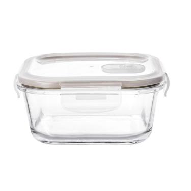 Imagem de Pote Hermético Quadrado Em Vidro 320ml 58x12x12cm