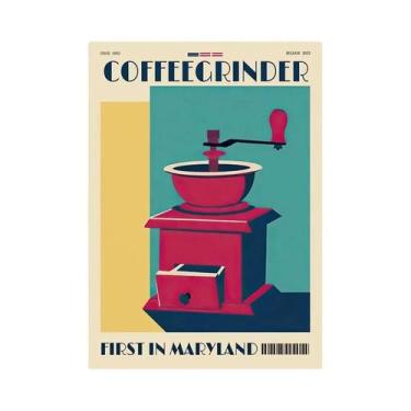 Imagem de Quadro De Arte Em Tela De Café Espresso Italiano Para Decoração De Caf