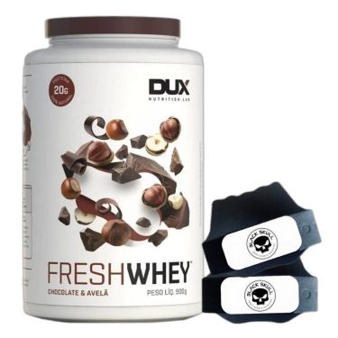 Imagem de Fresh Whey Isolado 3W Chocolate 900g + Luva BlackSkull - Dux-Unissex