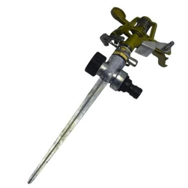 Imagem de Aspersor Setorial de Impulso em Metal Ajustável 30 a 360 graus Irrigaç