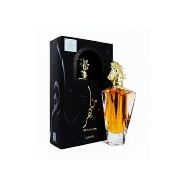 Imagem de Perfume Maahir Gold Eau de Parfum 100ml  Doce Sofisticado  Âmbar Bauni