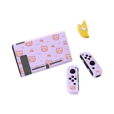 Imagem de Capa Protetora Fina De TPU Macio Cherry Bear Para Console Nintendo Swi