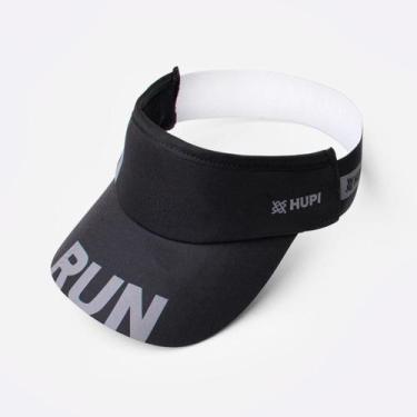 Imagem de Viseira para Corrida HUPI Run Preto, Preto, UNICO
