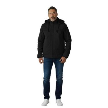 Imagem de Jaqueta Sarja Masculina Revestida Com Bolsos e Capuz - Sunset Concept,