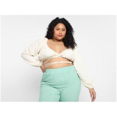 Imagem de Top Cropped Vista   Manga Longa Amarração-Unissex