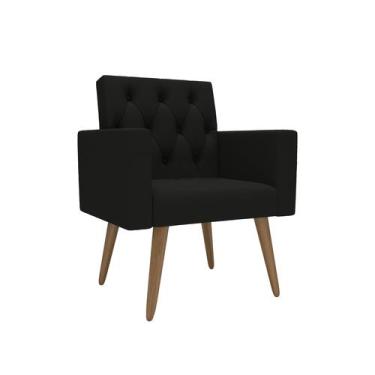 Imagem de Poltrona Decorativa Capitonê Confortável Para Recepção - Móveis Mafer,