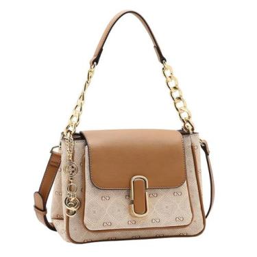 Imagem de Bolsa tipo Sholder Monograma Pontilhado - Alça de Ombro - Chenson 3485