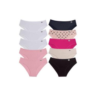 Imagem de Calcinha Miss DelRio Infantil Em Cotton 512222 C/10, Sortido k3, M