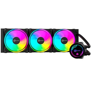 Imagem de Water Cooler Kalkan Iota V2 360 RGB 360mm TDP 280W 12V Preto - KLK00069