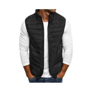 Imagem de Colete Masculino De Inverno Sem Mangas, Acolchoado Em Algodão, Quente,