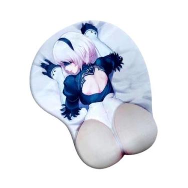 Imagem de Mouse Pad Anime Nier: Automatas com suporte para descanso de pulso - y