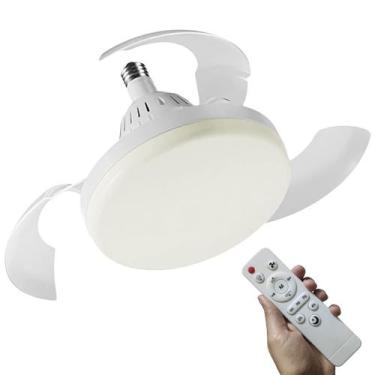 Imagem de Ventilador Teto Retratil Lampada Led 3 Em 1 Iluminaçao Controle Remoto
