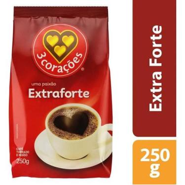 Imagem de Café Torrado E Moído Extraforte 250g 3 Corações