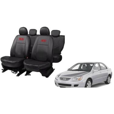 Imagem de Jogo Capa de Couro Cerato 2003 a 2008 Anti Rasgo Bancos - ferro tech b