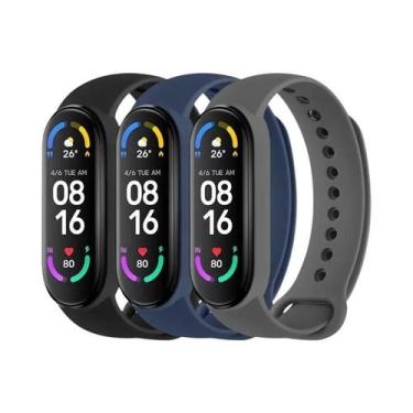 Imagem de Pulseira De Silicone Para Mi Band 7 6 5 4 3, Substituição De Pulseira 