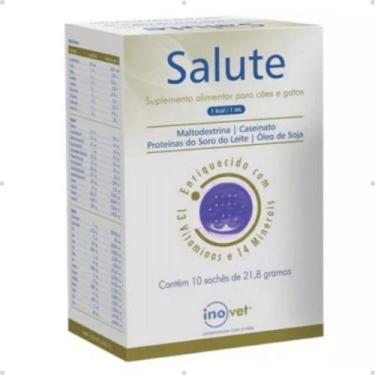 Imagem de Salute para Cães e Gatos Com 10 Sachês 21,8g cada Inovet