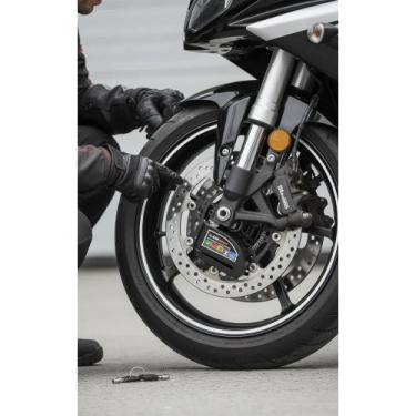 Imagem de Cadeado Moto Alarme 110db: Segurança Antirroubo Discrição - Congratula