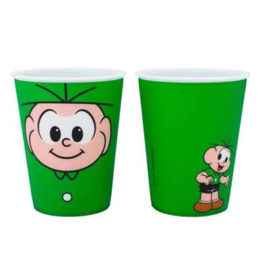 Imagem de Jogo 2 copos plástico cebolinha 400ml - turma da mônica
