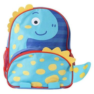 Imagem de Mochila Escolar Infantil Dinossauro Azul - CLIO