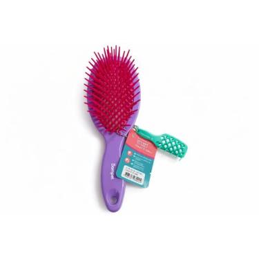 Imagem de Escova De Cabelo Ventilada Favo Oval - Dompel Cor:Violeta, Violeta