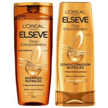 Imagem de Kit Elséve Óleo Extraordinário Nutrição Shampoo + Condicionador 200ml 