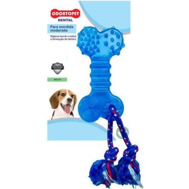 Imagem de Brinquedo Mordedor de cachorro super resistente Odontopet Osso Flat co
