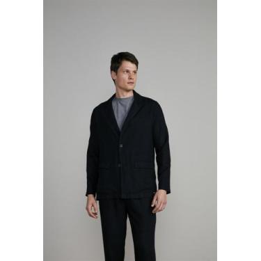 Imagem de Blazer Linen Blend Slim Fit - Preto - HIGHSTIL, Preto, 48M